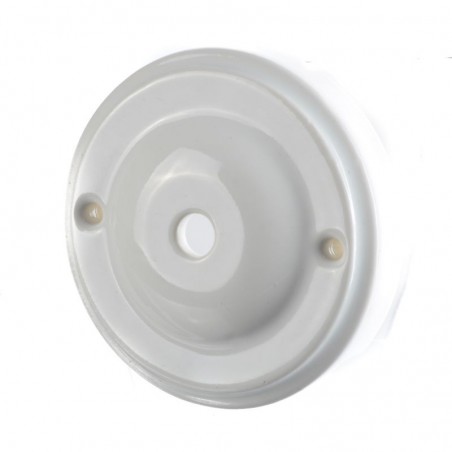 KERAMICKÁ PODHÁNKA OKRÚHLA 100mm JABLKO BIELA