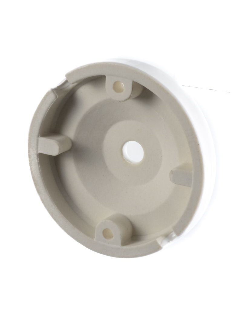 KERAMICKÁ PODHÁNKA OKRÚHLA 100mm JABLKO BIELA