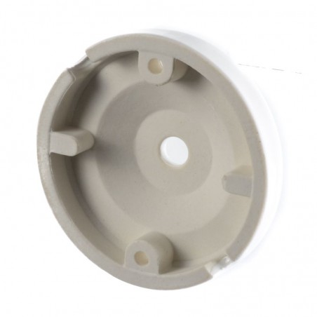 KERAMICKÁ PODHÁNKA OKRÚHLA 100mm JABLKO BIELA