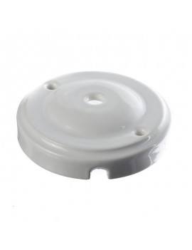 KERAMICKÁ PODHÁNKA OKRÚHLA 100mm JABLKO BIELA 2