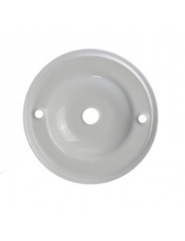 KERAMICKÁ PODHÁNKA OKRÚHLA 100mm JABLKO BIELA