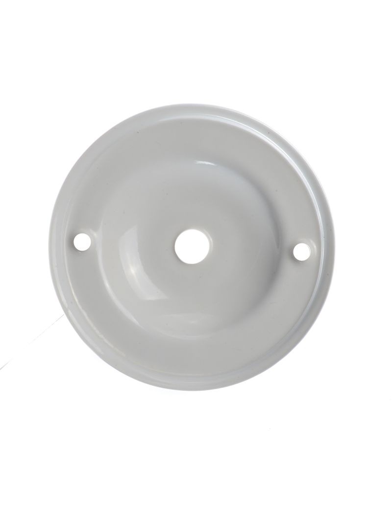 KERAMICKÁ PODHÁNKA OKRÚHLA 100mm JABLKO BIELA