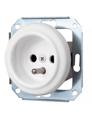 CERAMIC SOCKET FLUSH-MOUNTED WITHOUT FRAME...