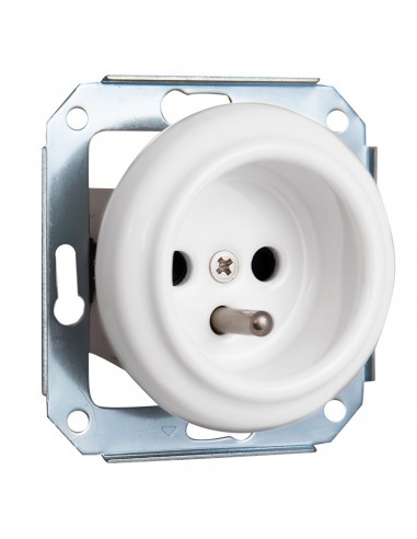 CERAMIC SOCKET FLUSH-MOUNTED WITHOUT FRAME...