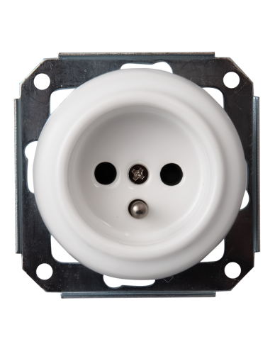 CERAMIC SOCKET FLUSH-MOUNTED WITHOUT FRAME...