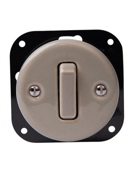 CERAMICZNY PRZYCISK DZWONKOWY PODTYNKOW KLAWISZOWY PASTELOWY OLIWKA BEZ RAMKI