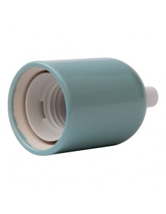 CERAMICZNA OPRAWKA ŻARÓWKI E27 PASTELOWA MIĘTOWA 2