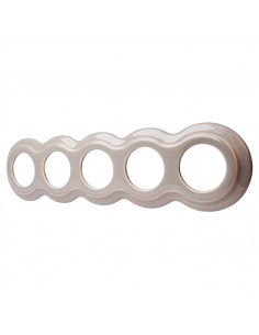 CERAMICZNA RAMKA PIĘCIOKROTNA BAŁWANEK PASELOWA OLIWKOWA