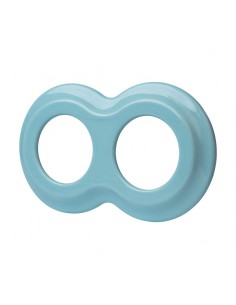 CERAMICZNA RAMKA DWUKROTNA BAŁWANEK PASTELOWA MIĘTOWA