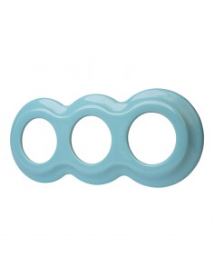 CERAMICZNA RAMKA TRZYKROTNA BAŁWANEK PASTELOWA MIĘTOWA