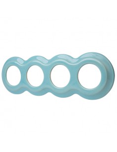 CERAMICZNA RAMKA CZTEROKROTNA BAŁWANEK PASTELOWA MIĘTOWA