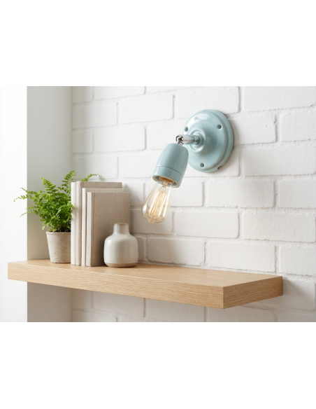 Állítható kerámia fali/ mennyezeti lámpa pasztell menta