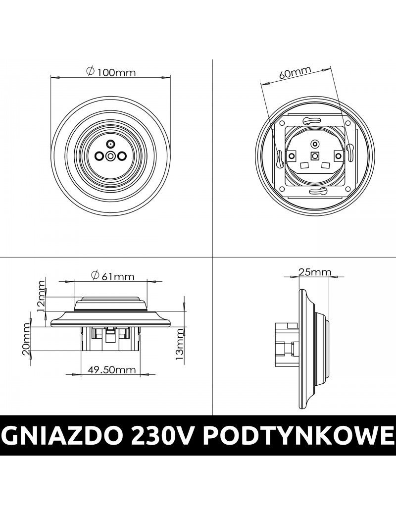 KERAMICKÁ PODOMIETKOVÁ ZÁSUVKA ŠEDÁ