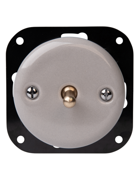 KERAMICKÝ PODOMÍTKOVÝ VYPÍNAČ JEDNOKOLEJNÝ PÁKOVÝ ŠEDÝ