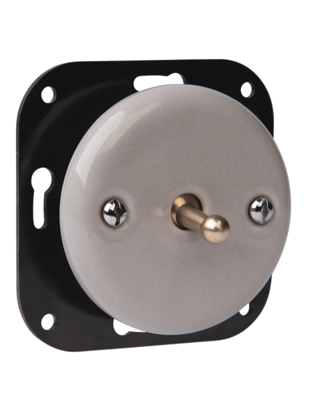 KERAMICKÝ PODOMÍTKOVÝ VYPÍNAČ JEDNOKOLEJNÝ PÁKOVÝ ŠEDÝ