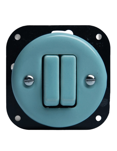 KERÁMIA REDŐNYVEZÉRLŐ KAPCSOLÓ RETRO SÜLLYESZTETT MENTA PASZTELL