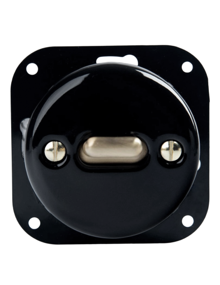 CERAMIC FLUSH-MOUNTED SWITCH LEVER BLACK