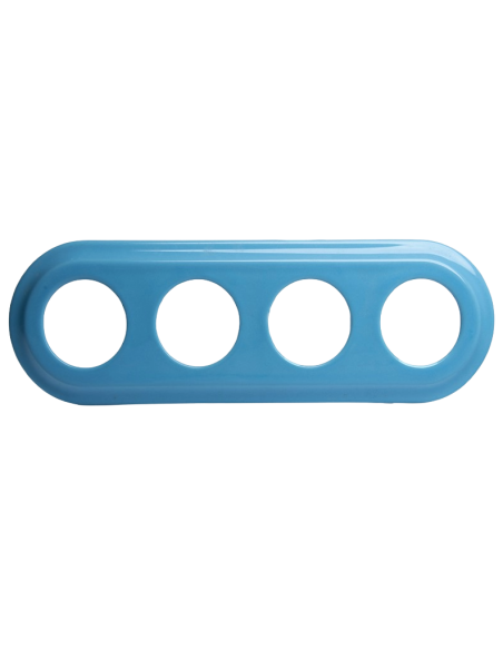 KERÁMIA KERET NÉGYSZERES RETRO SÜLLYESZTETT AZÚRKÉK PASZTELL