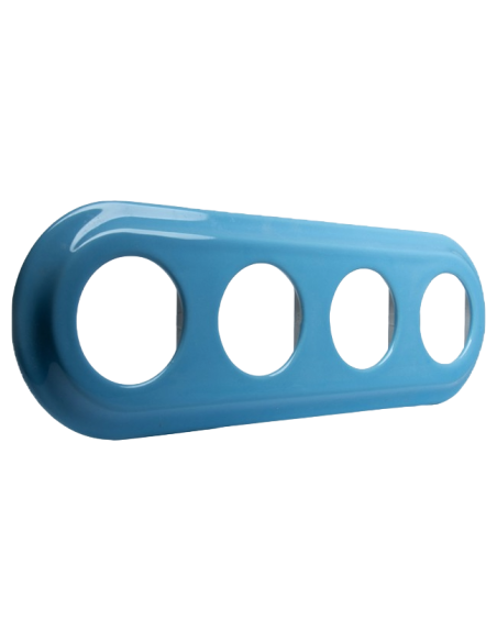 KERÁMIA KERET NÉGYSZERES RETRO SÜLLYESZTETT AZÚRKÉK PASZTELL