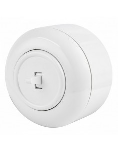 LOFT WŁĄCZNIK KRZYŻOWY BIAŁY NATYNKOWY JEDNOKROTNY JLM