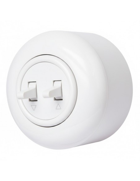 LOFT WŁĄCZNIK STERUJĄCY ROLETAMI BIAŁY NATYNKOWY JEDNOKROTNY JLM