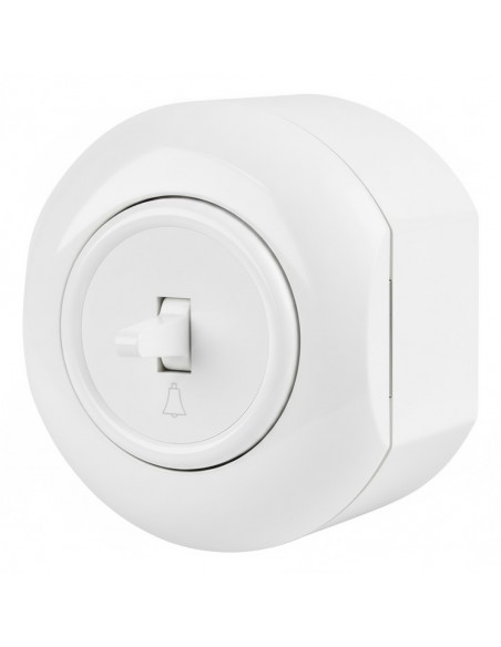 LOFT PRZYCISK DZWONKOWY BIAŁY NATYNKOWY KOŃCOWY JLM