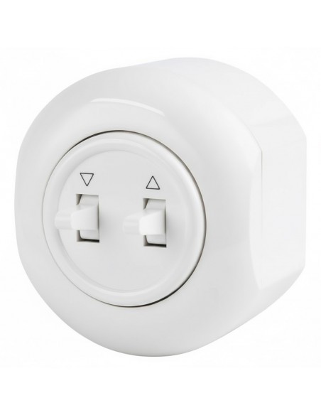 LOFT WŁĄCZNIK STERUJĄCY ROLETAMI BIAŁY  NATYNKOWY KOŃCOWY JLM