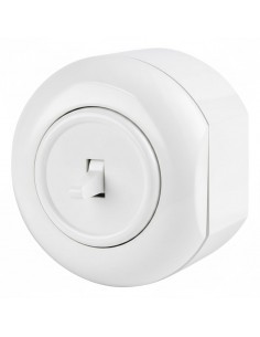 LOFT WŁĄCZNIK POJEDYNCZY BIAŁE NATYNKOWY ŚRODKOWY JLM