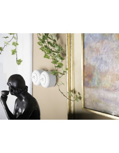 LOFT JEDNOPOLNÝ SPÍNAČ BÍLÝ NÁSTĚNNÝ STŘEDOVÝ JLM