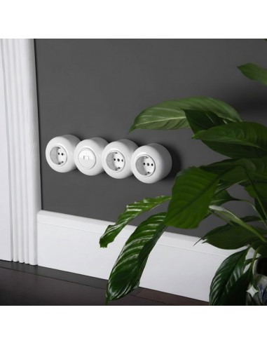 LOFT GNIAZDO TV BIAŁE  NATYNKOWE ŚRODKOWE JLM