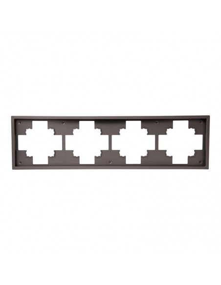 RAMKA CZTEROKROTNA PODTYNKOWA GRAFIT JLM