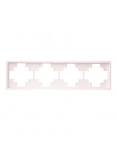 RAMKA CZTEROKROTNA PODTYNKOWA BIAŁA JLM 2