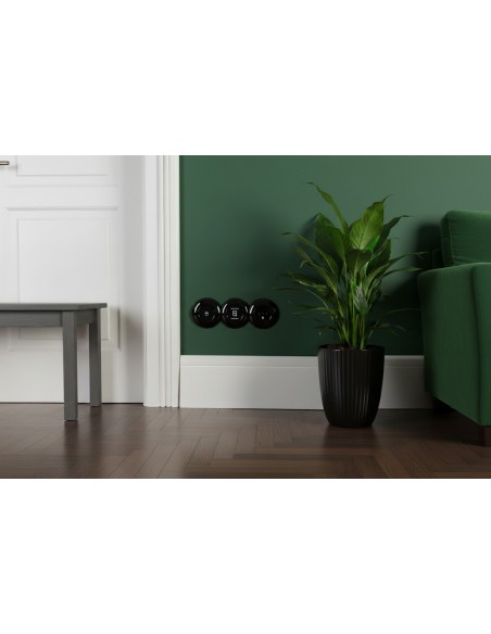 TOMA LOFT 230V SCHUKO NEGRA JLM SIN MARCO