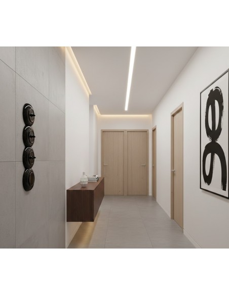 LOFT RÁMEČEK JEDNODUCHÝ 85mm ČERNÝ JLM TYP "2"