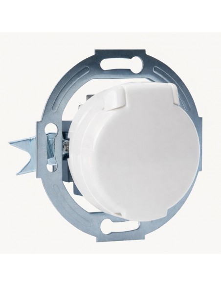 LOFT GNIAZDO 230V Z KLAPKĄ BIAŁE JLM