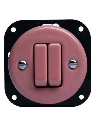 KERÁMIA KÉTSÁVOS LÉPCSŐKAPCSOLÓ RETRO...