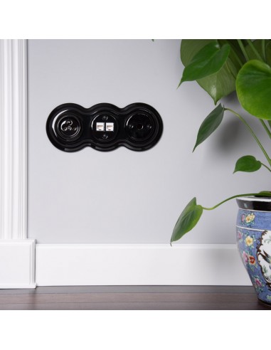 Cadre triple Bonhomme de neige