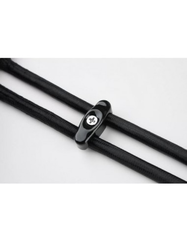 CERAMICZNY UCHWYT DWÓCH PRZEWODÓW CZARNY K117