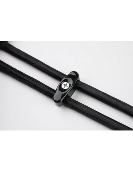 CERAMICZNY UCHWYT DWÓCH PRZEWODÓW CZARNY K117