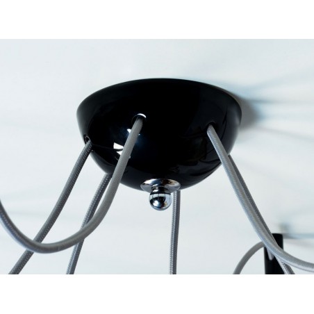 RETRO LOFT KERAMICKÝ PODHLED 6 OTVORŮ ČERNÝ