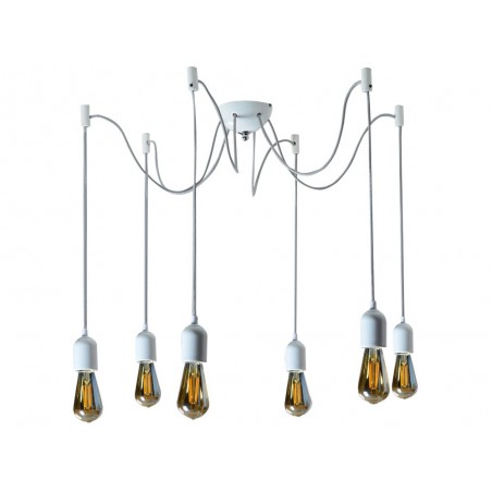 RETRO LOFT CERAMIC E27 BULB HOLDER, WHITE