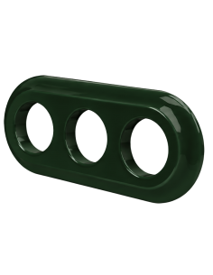 Marco de cerámica triple verde