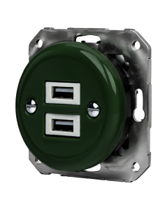 Base de enchufe cerámica de empotrar con 2 puertos USB –...