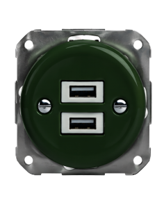 Base de enchufe cerámica de empotrar con 2 puertos USB –... 2