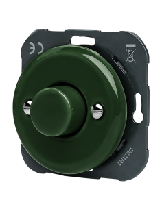 Regulador cerámico empotrable, 5–150 W, verde, sin marco