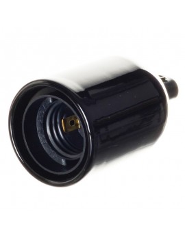 RETRO LOFT KERAMICKÝ OBJÍMKA ŽIAROVKY E27 ČIERNA 2