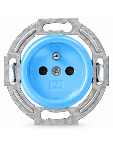 LOFT SOCKET 230V WITH PIN (GROUNDED) BLUE WITHOUT FRAME