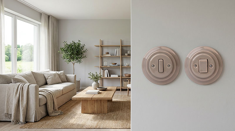 przykładowa aranżacja ceramiczna ramka jednokrotna pastelowa